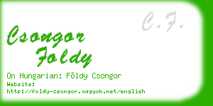 csongor foldy business card