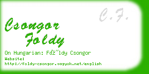 csongor foldy business card